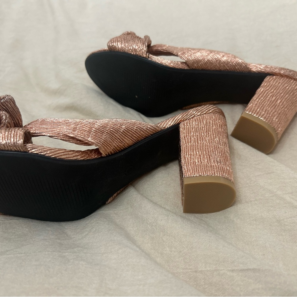 Bronze Block Heel - Picture 3 of 4
